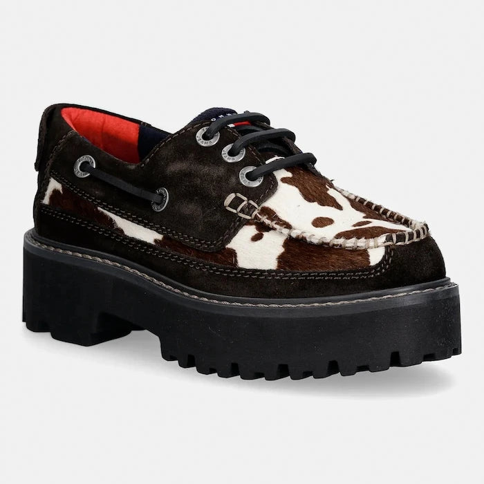 Tommy Jeans ARCHIVE 01 CALF HAIR Süet Mokasen
