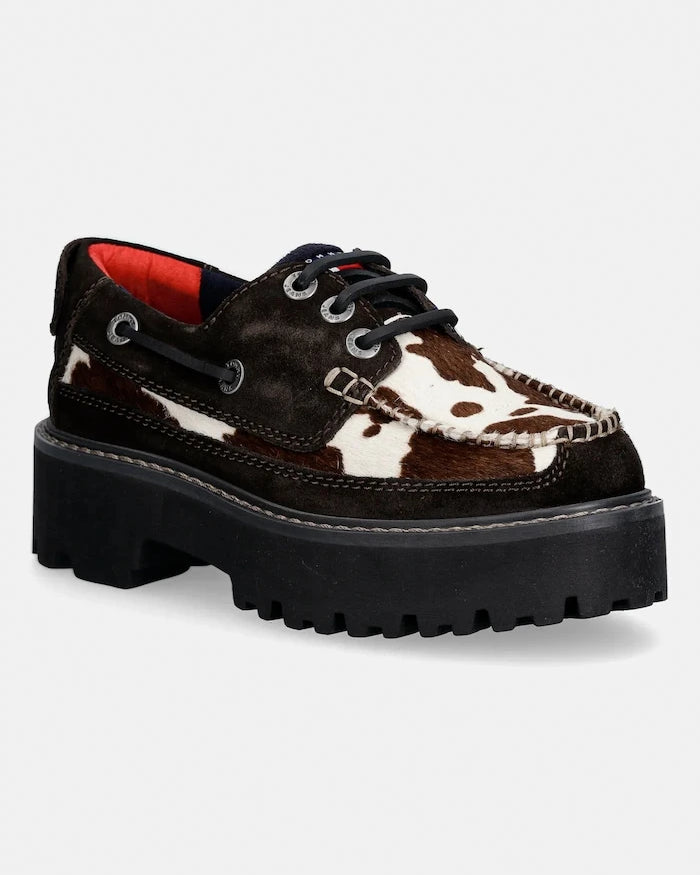Tommy Jeans ARCHIVE 01 CALF HAIR Süet Mokasen