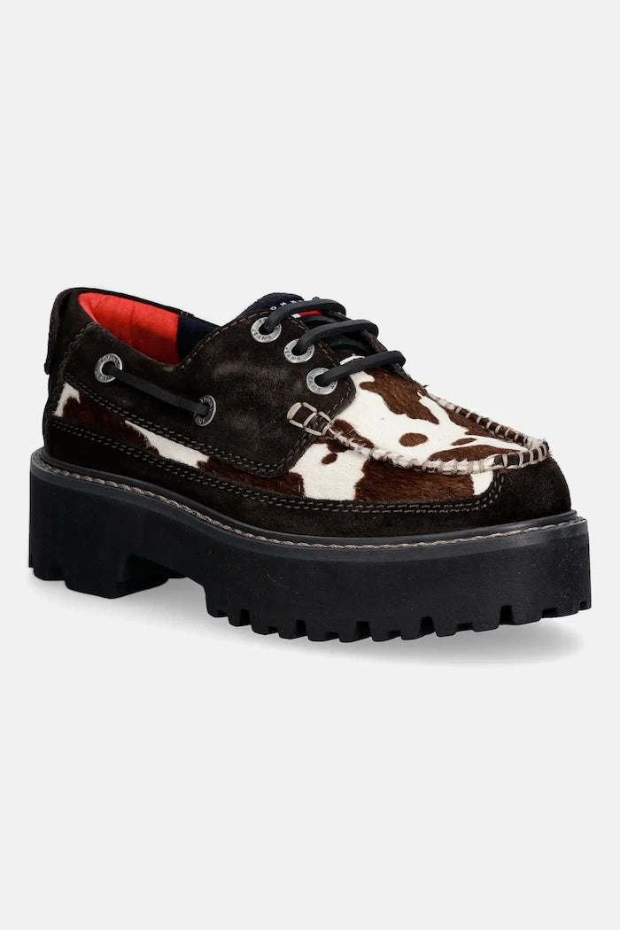 Tommy Jeans ARCHIVE 01 CALF HAIR Süet Mokasen