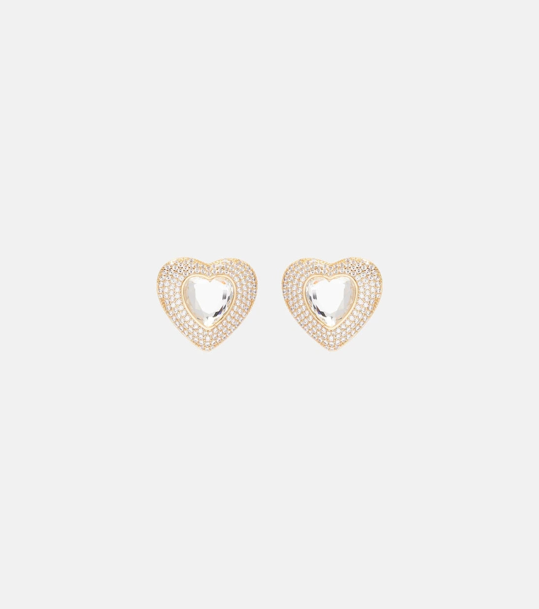 Self-Portrait - Crystal-embellished earrings