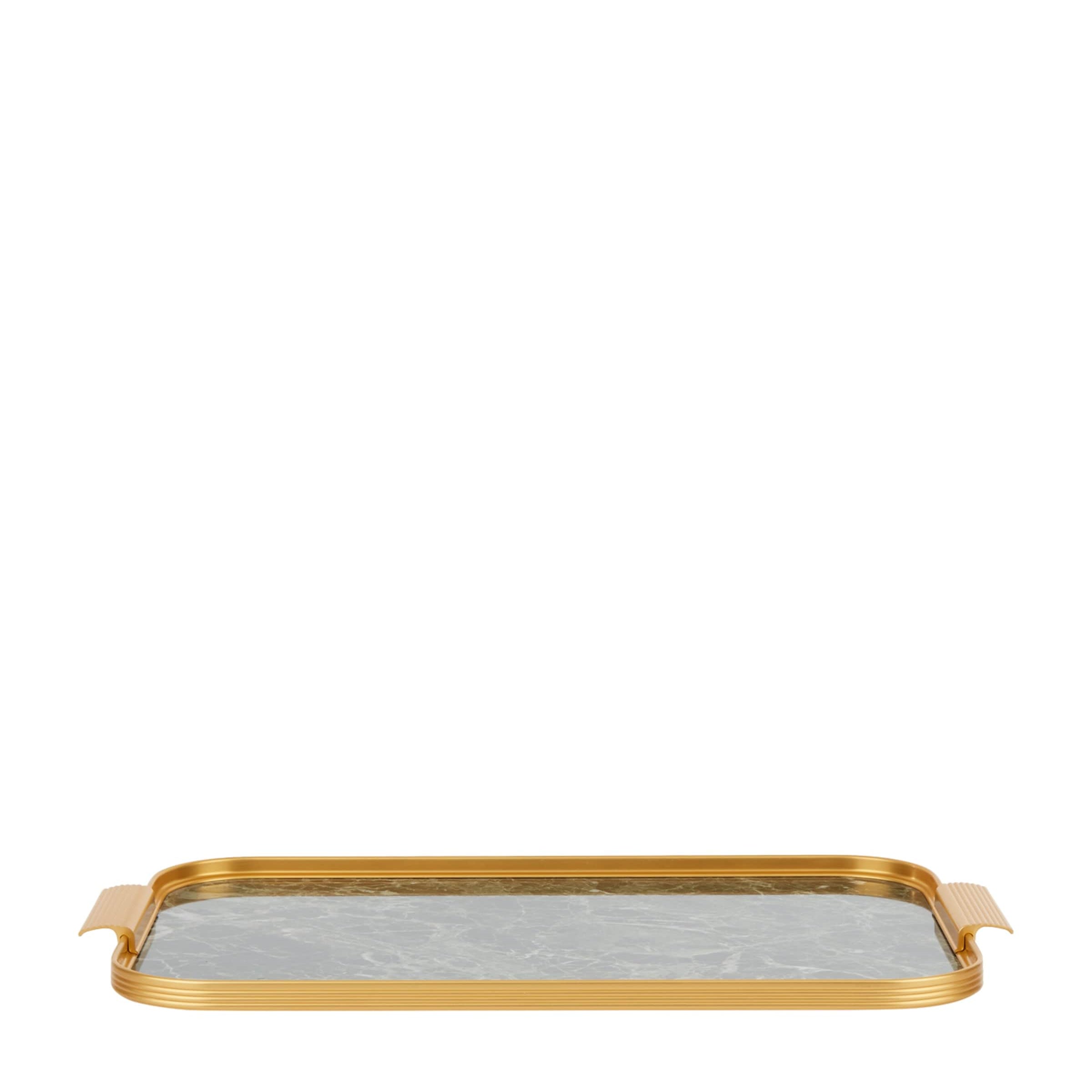 Marble Ribbed Tray (48cm)
