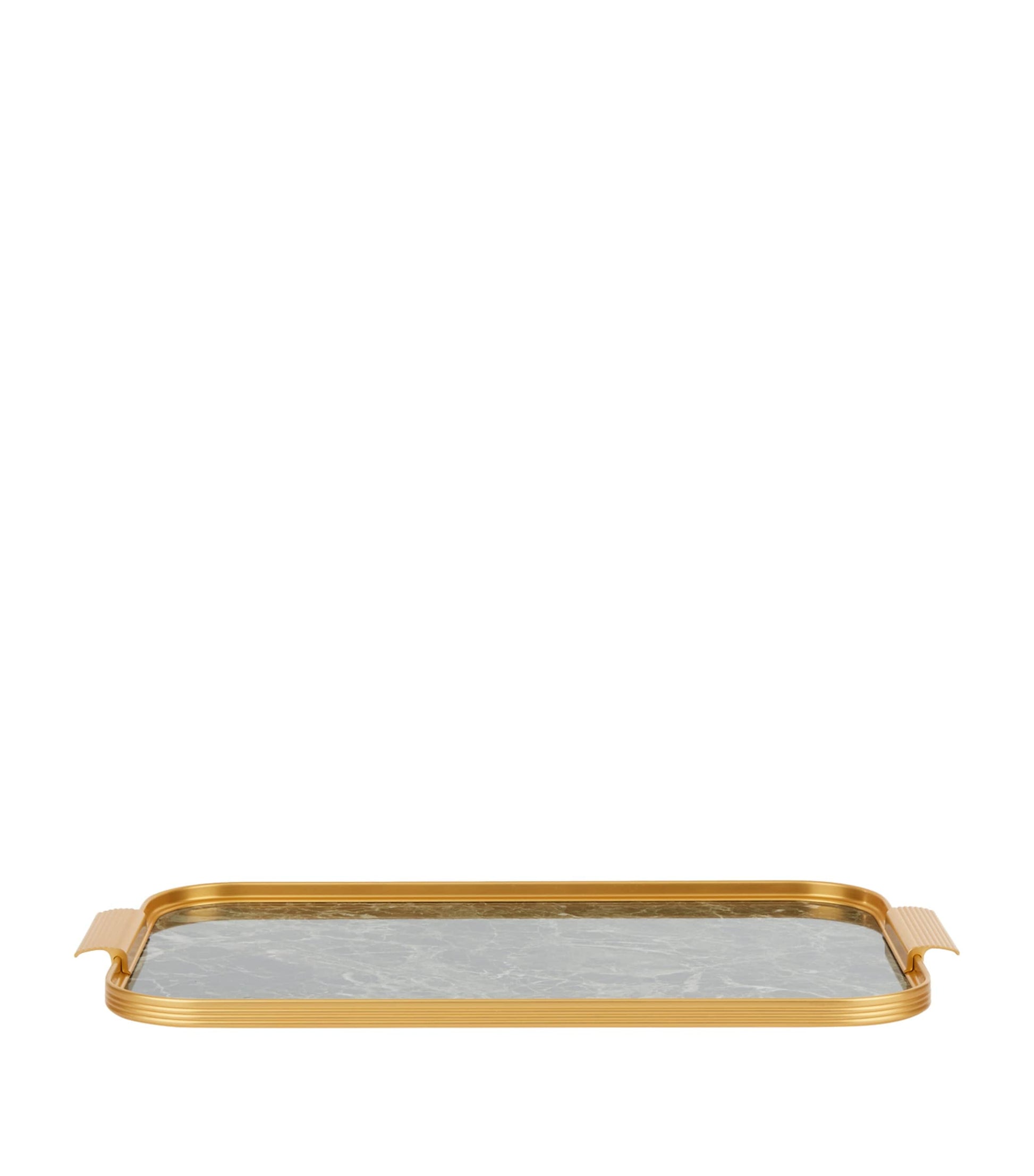 Marble Ribbed Tray (48cm)