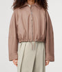 LOEWE Beige Balloon Leather Jacket