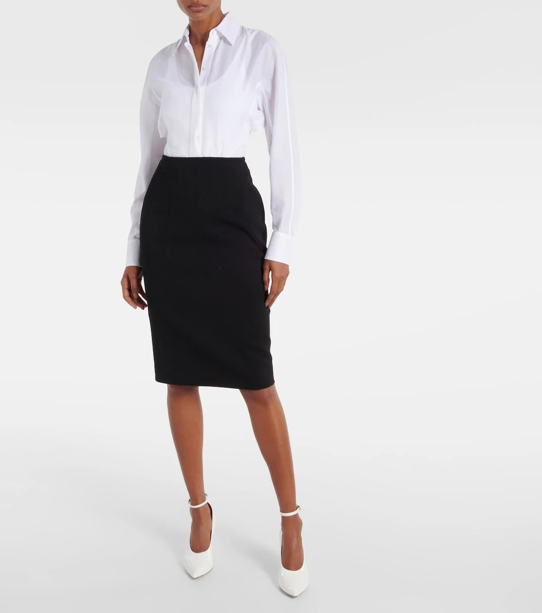 Alaïa - Shark patent leather pumps