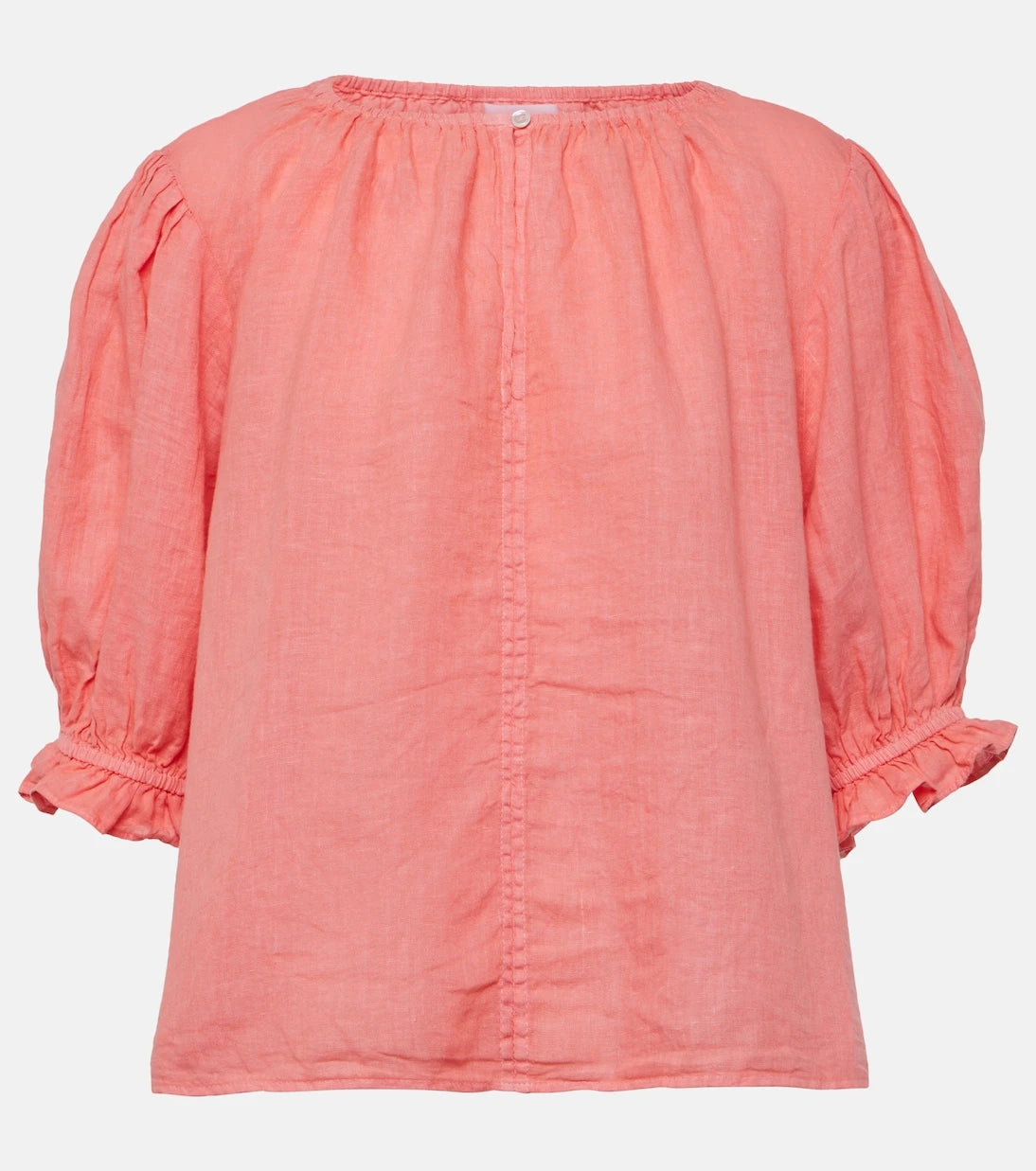 Velvet - Puff-sleeve linen top