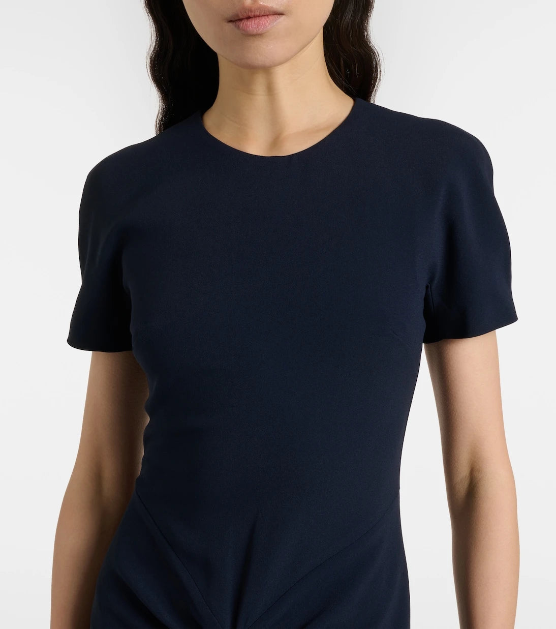 Victoria Beckham - Gathered jersey midi dress