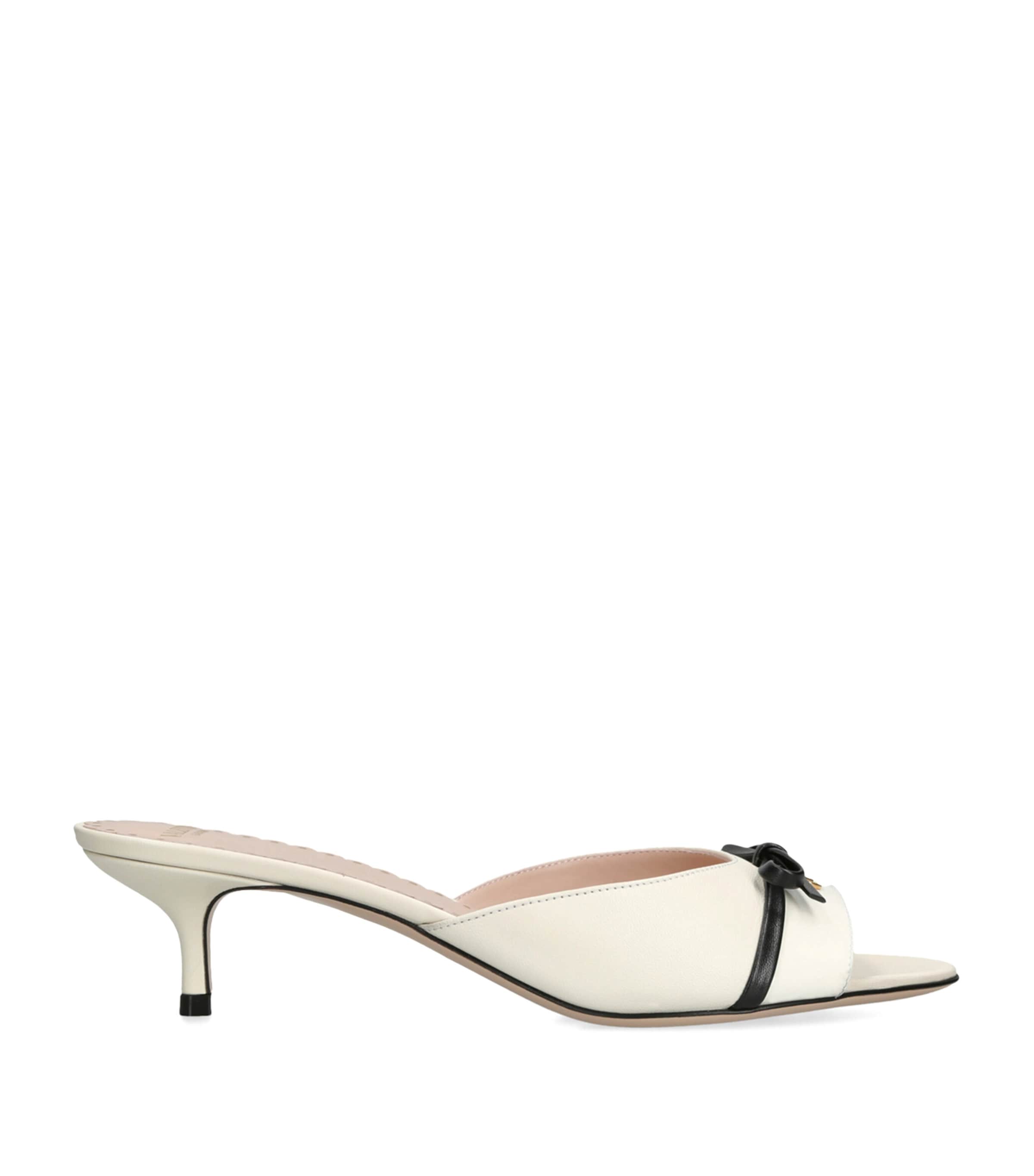 Valentino Garavani White Leather Bepointy Heeled Mules 45