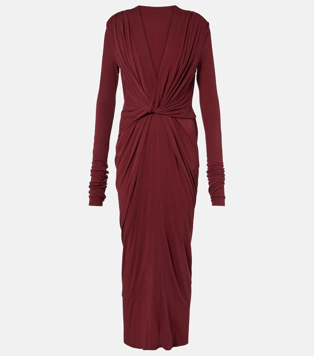 Entire Studios - Gathered cotton-blend jersey maxi dress