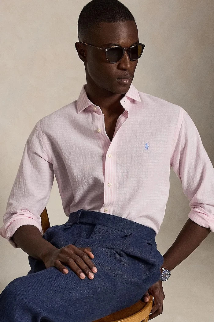Polo Ralph Lauren риза мъжка с лен