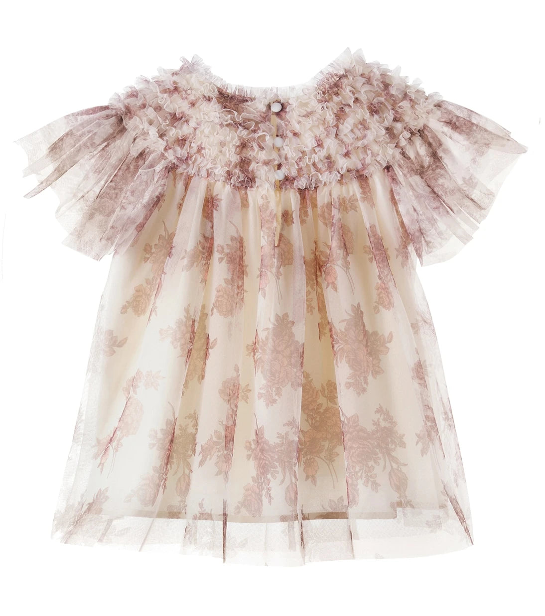C'era Una Volta - Carla floral ruffled tulle top