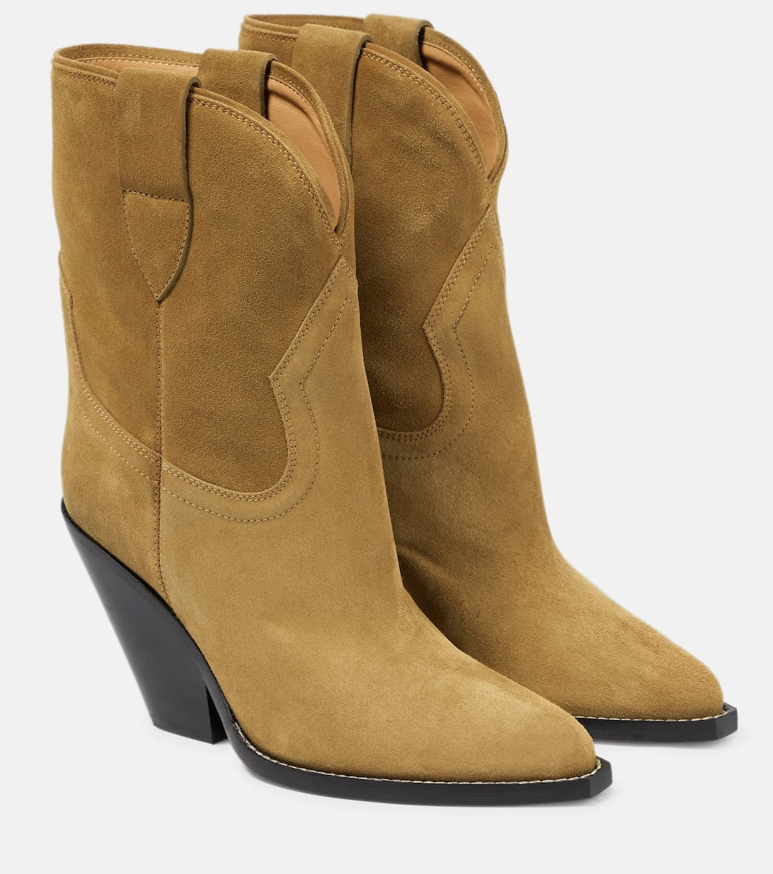 Isabel Marant - Leyane suede mid-calf cowboy boots