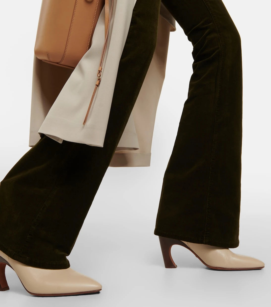Frame - Le Slim Palazzo high-rise corduroy flared pants