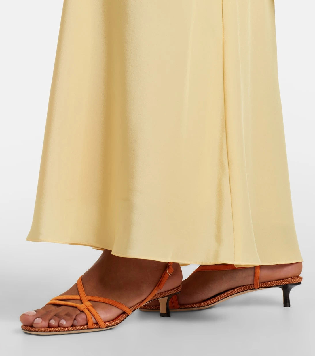 Jimmy Choo - Farris raffia-trimmed leather sandals