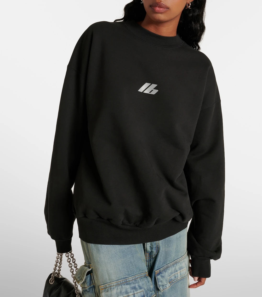 Balenciaga - Crewneck cotton jersey sweatshirt