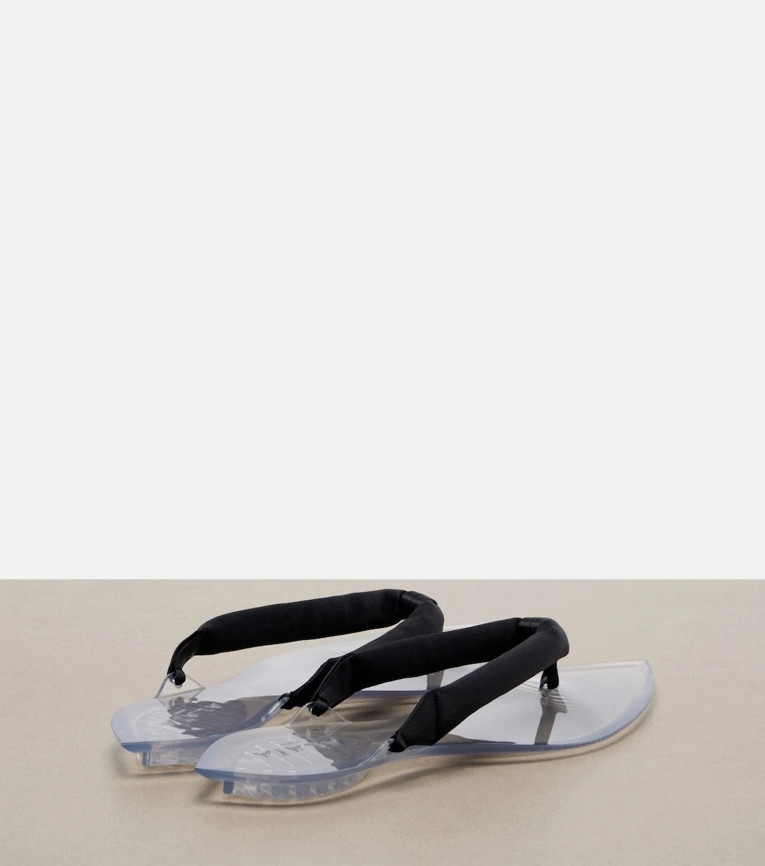 Alaïa - Invisible satin thong sandals