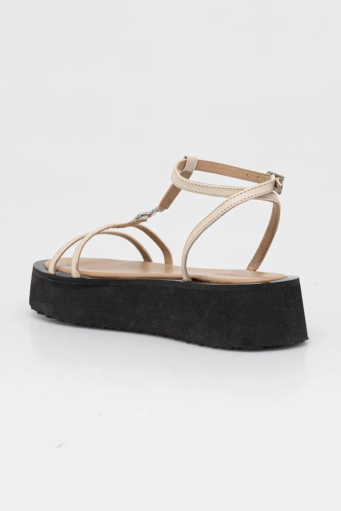 Patrizia Pepe kadın deri platform sandalet