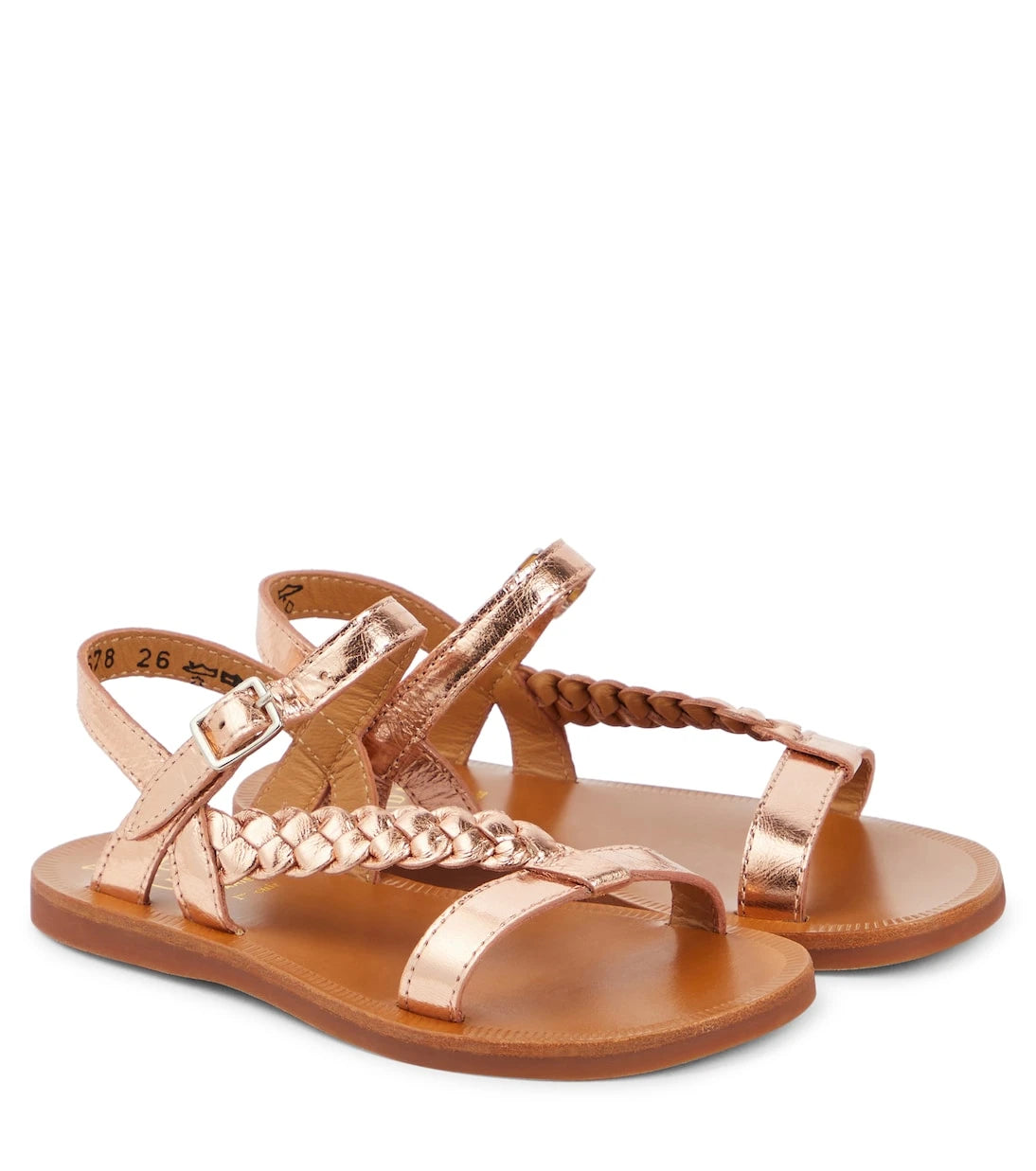 Pom d'Api - Plagette Antik metallic leather sandals