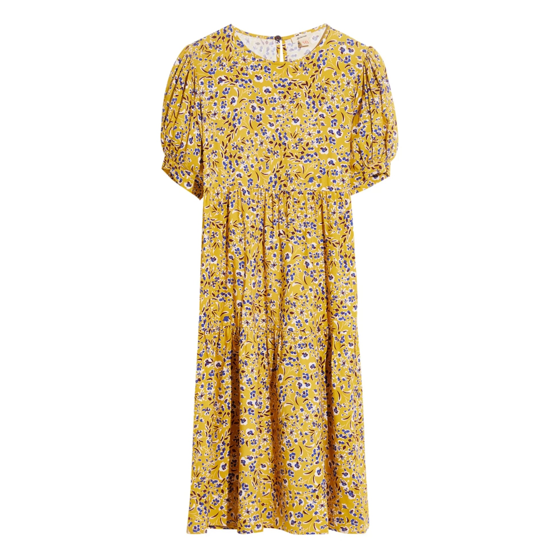 Bellerose - Atomic Printed Ruffle Dress | Mustard