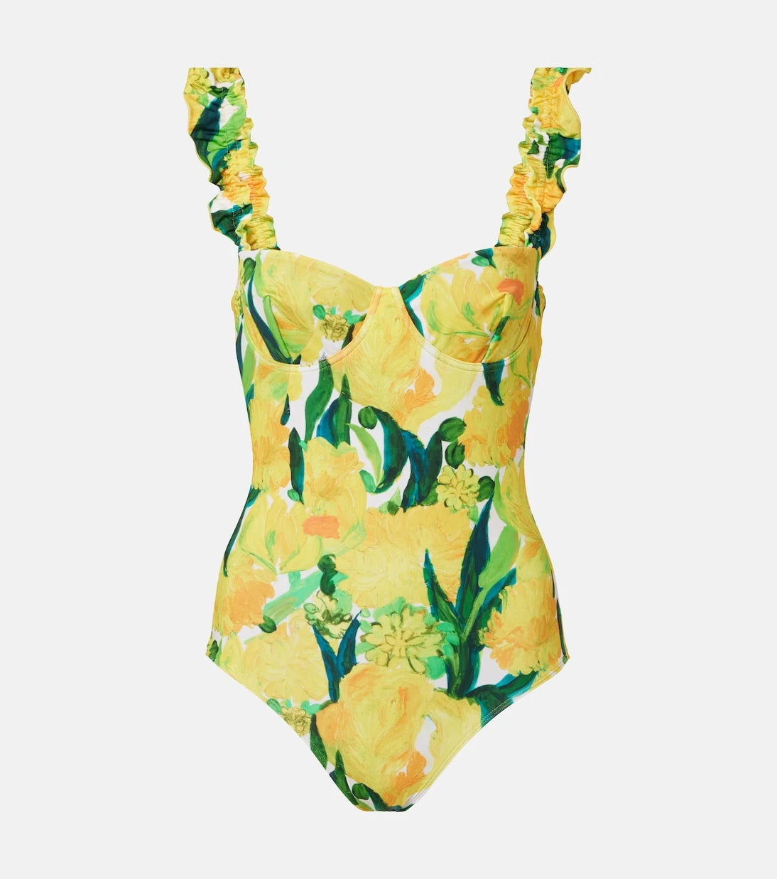 La DoubleJ - Boop floral ruffled swimsuit