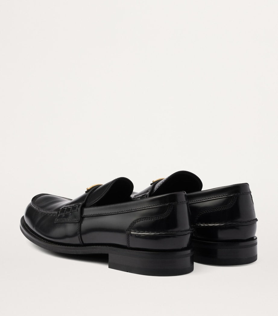 Brushed Leather Loafers