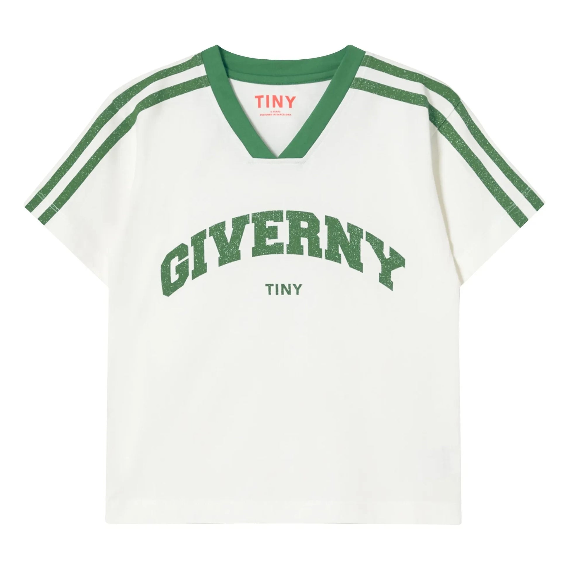 Tinycottons - Giverny Organic Cotton Contrast T-Shirt | White