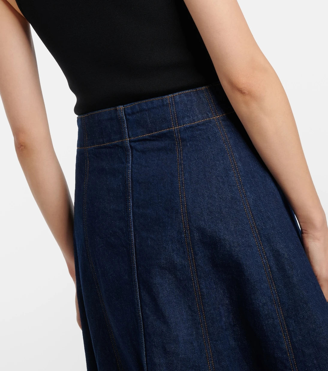 Veronica Beard - Alix denim midi skirt