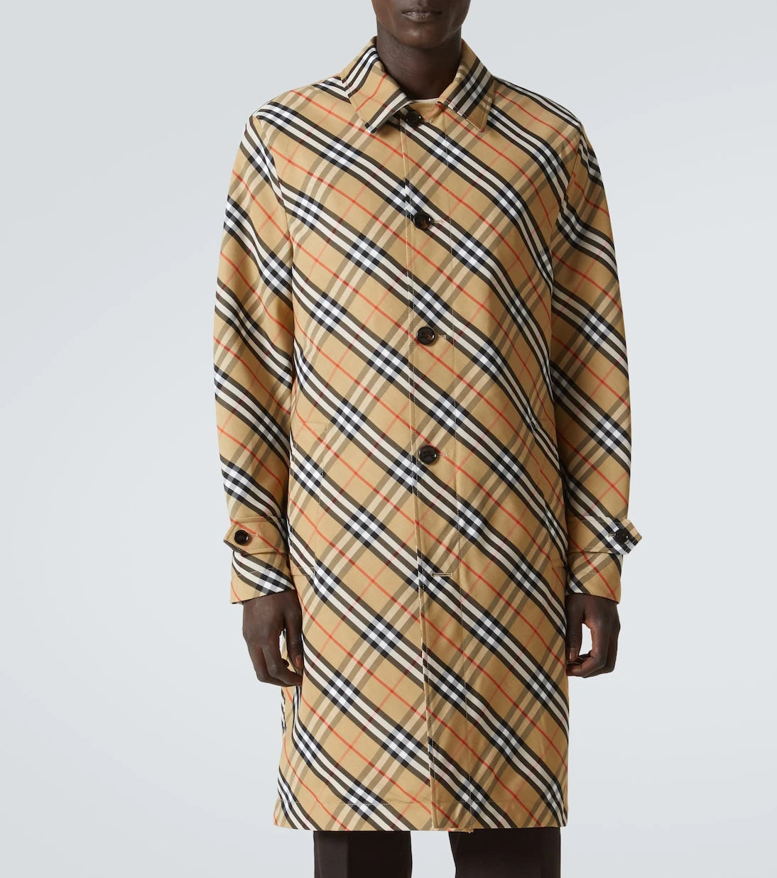 Burberry - معطف كاروهات من بربري