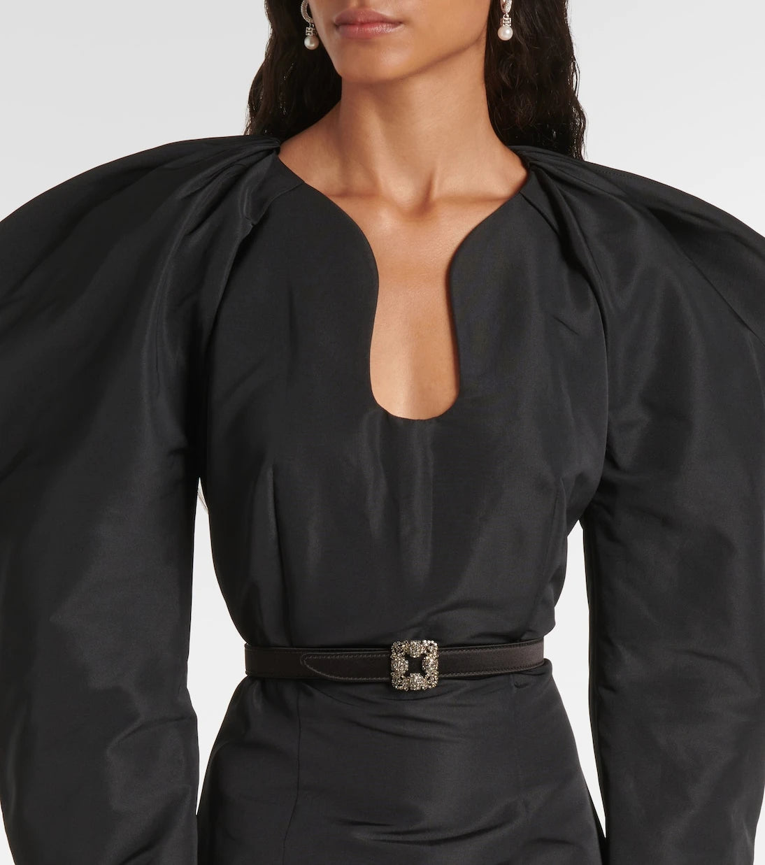 Manolo Blahnik - Hangisi embellished satin belt