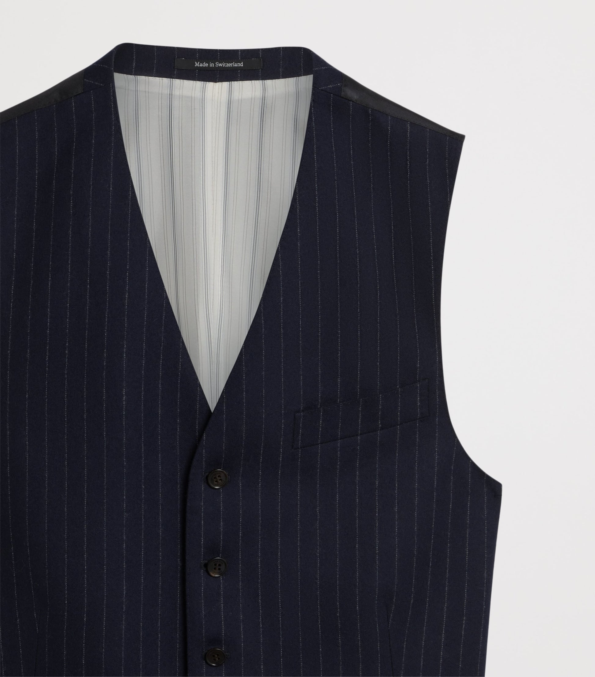 Dunhill Merino Wool Chalkstripe Waistcoat