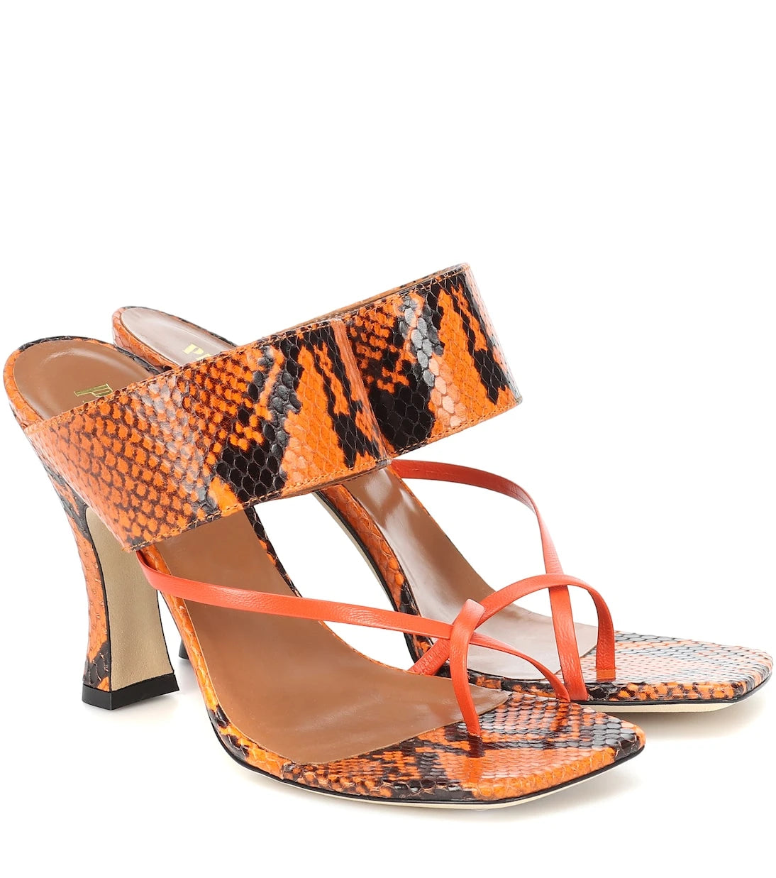 Paris Texas - Snake-effect-leather sandals