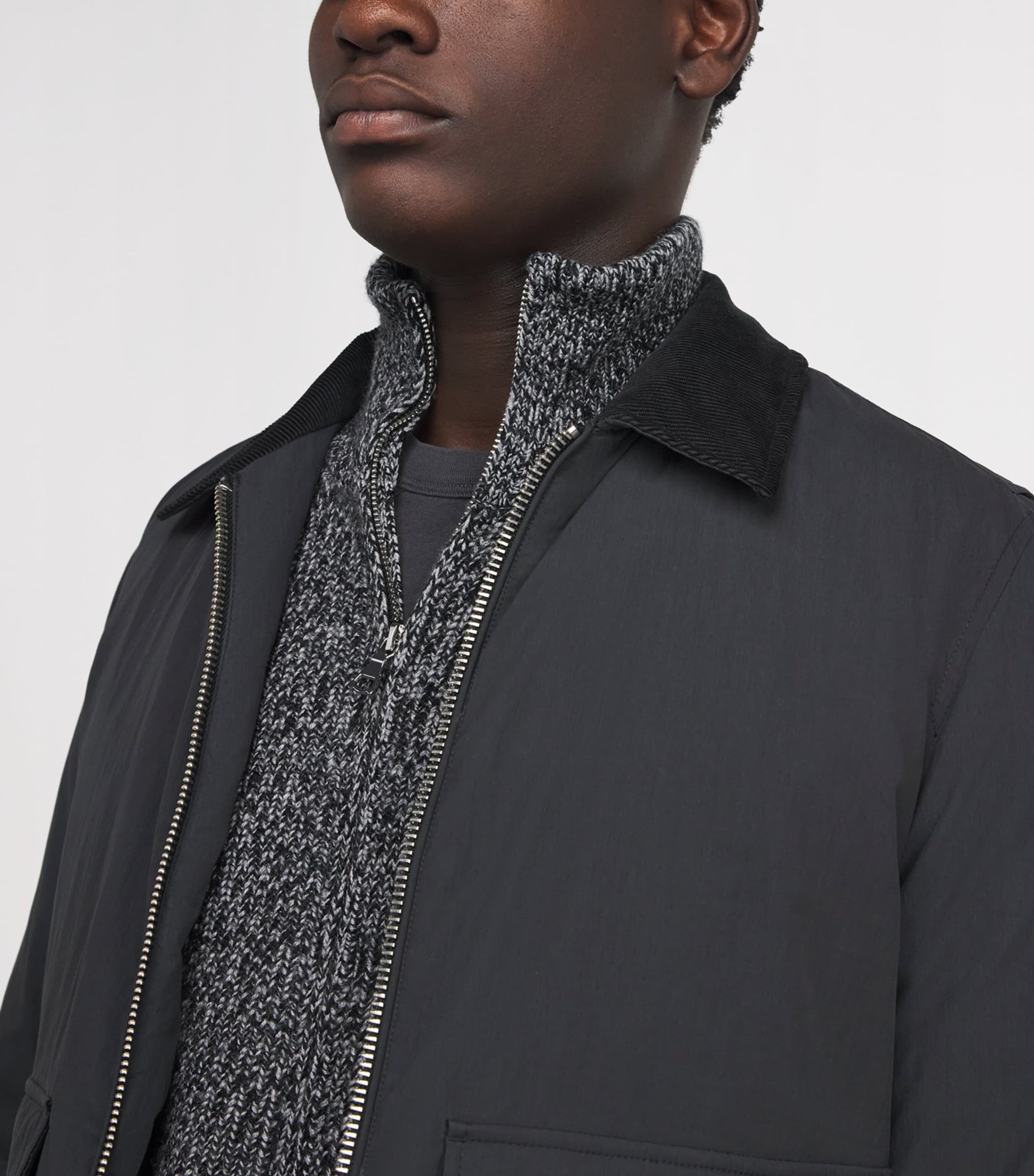 Rag & Bone Black Down-Filled Derrick Shirt Jacket