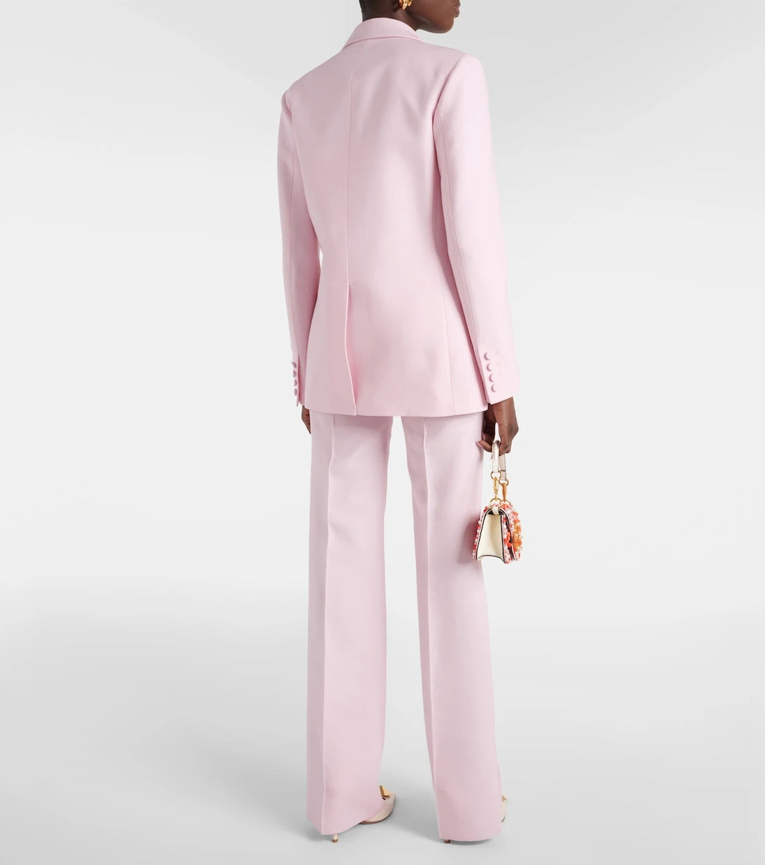 Valentino - Double-breasted wool and silk blazer