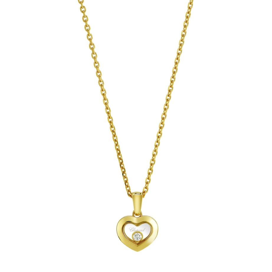 Yellow Gold and Diamond Happy Diamonds Icons Pendant Necklace