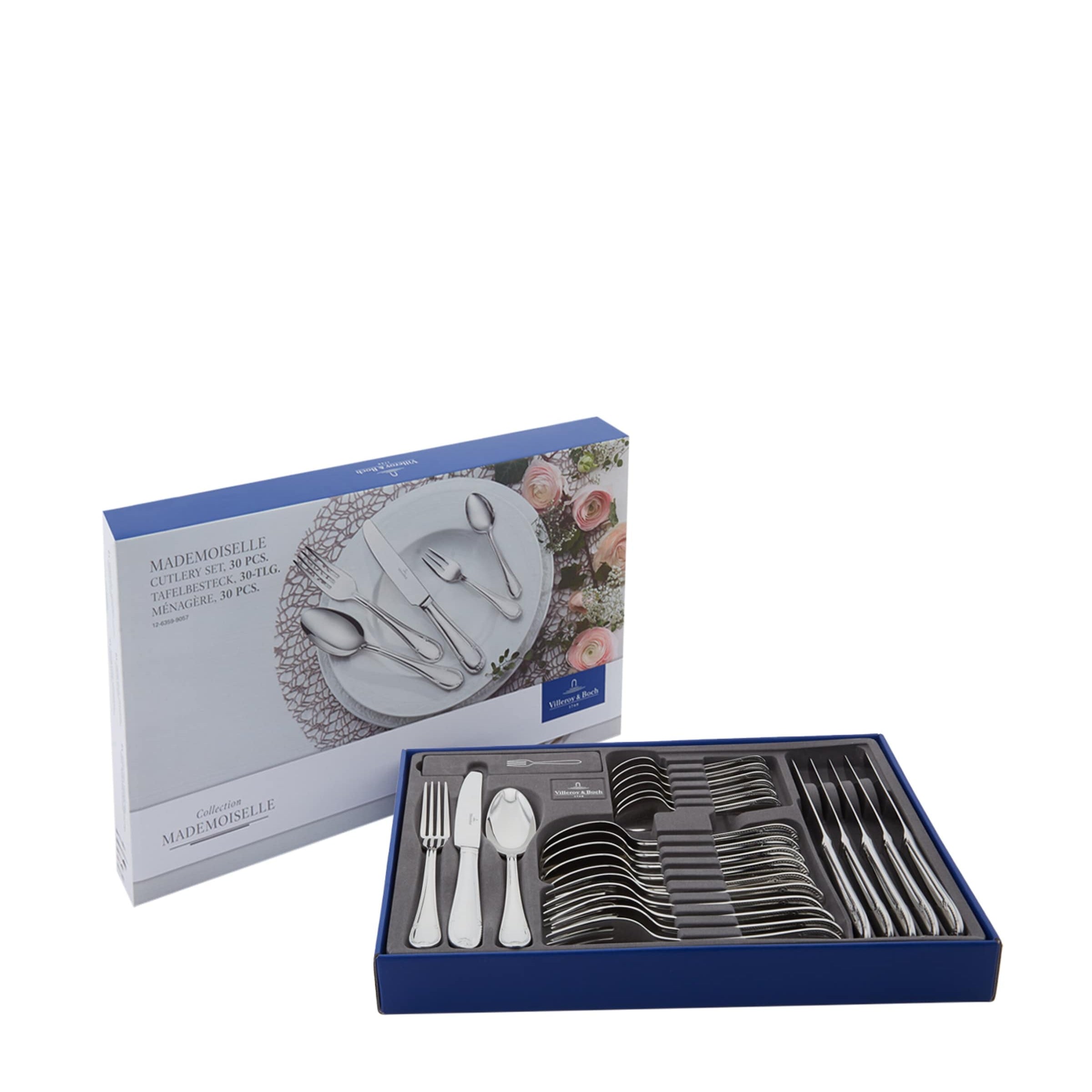 Stainless Steel Mademoiselle 30-Piece Cutlery Set