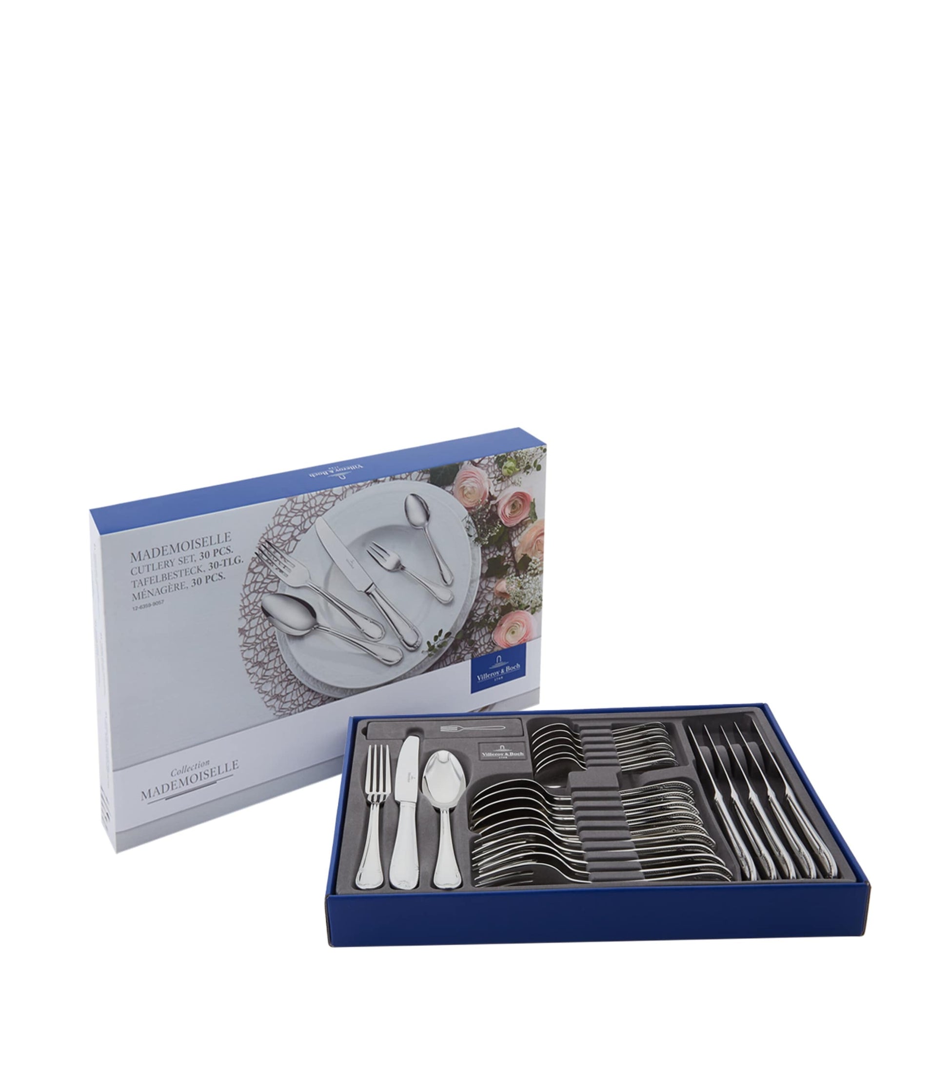 Stainless Steel Mademoiselle 30-Piece Cutlery Set