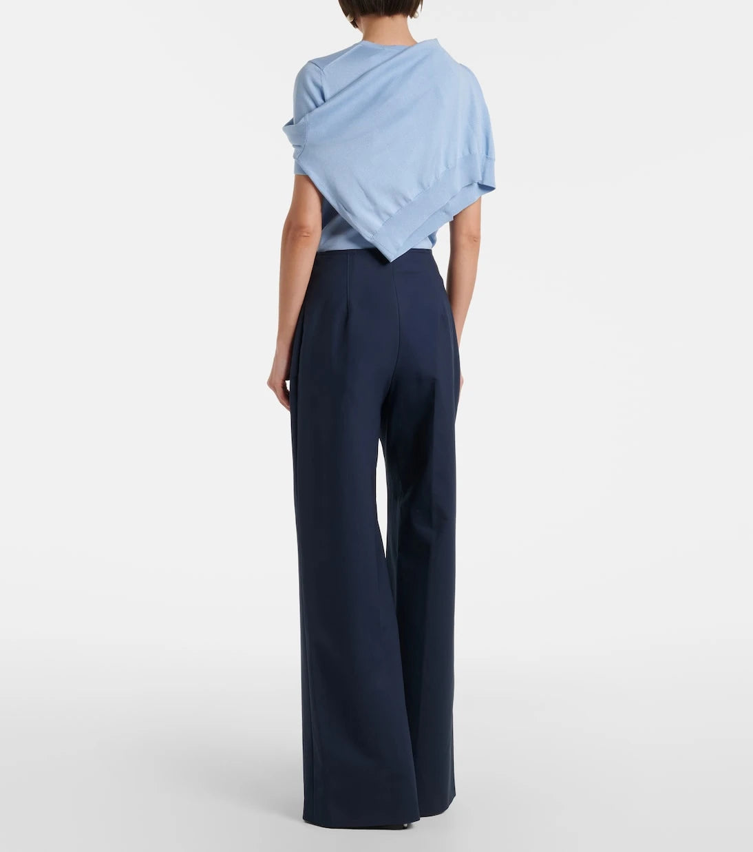 Carolina Herrera - Alba cotton-blend wide-leg pants