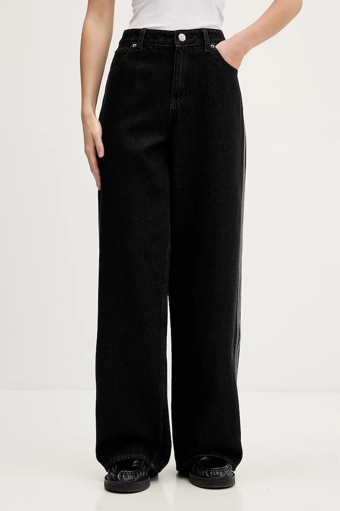 adidas Originals straight kadın Firebird kot pantolon