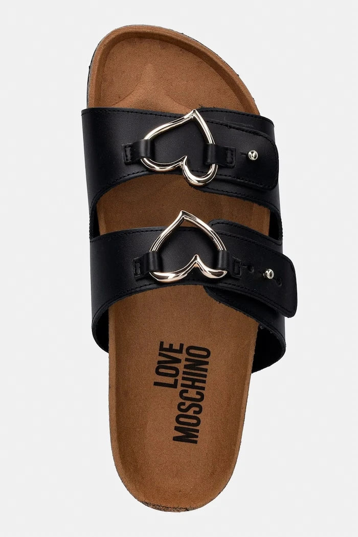 Love Moschino чехли дамски от кожа