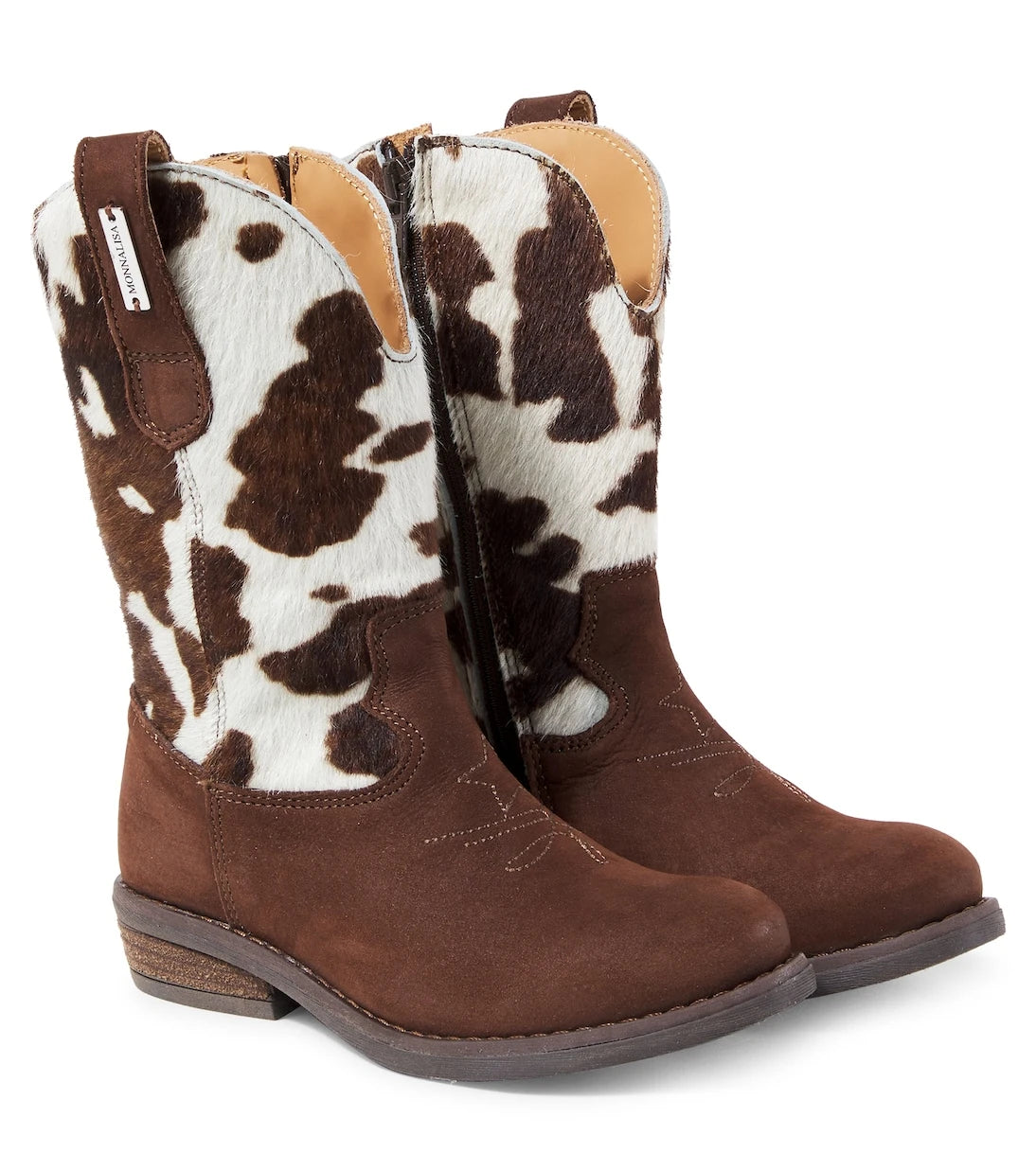 Monnalisa - Calf hair and suede cowboy boots