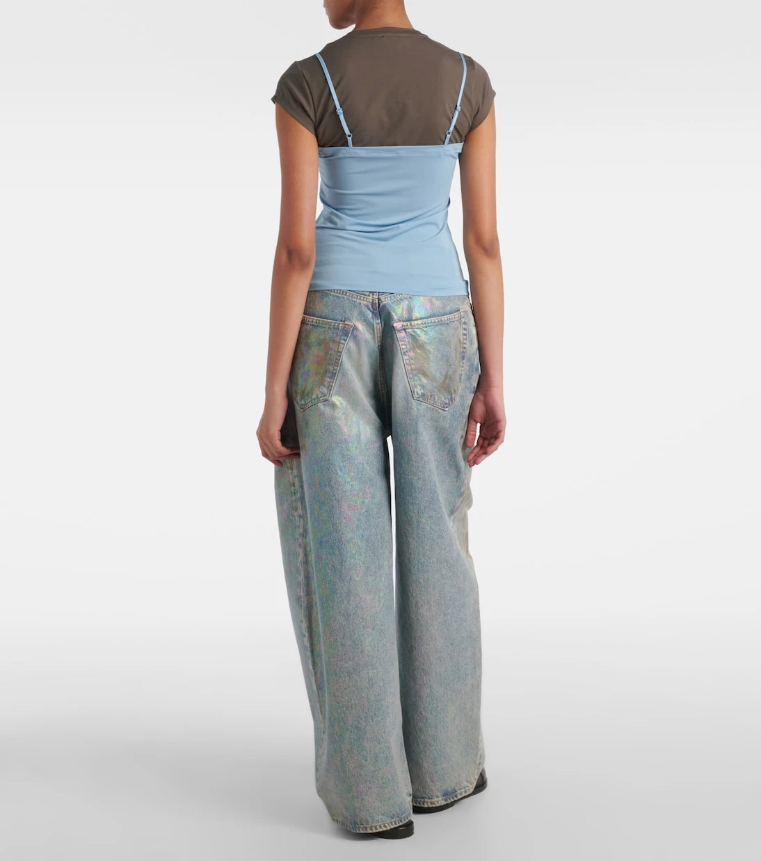 Acne Studios - بلوزة جيرسيه بطبقات