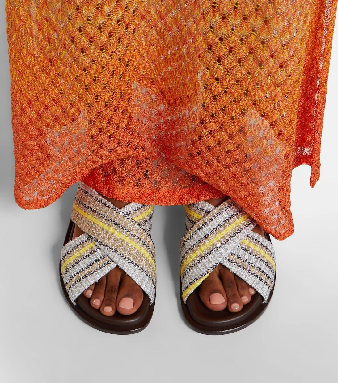 Missoni - Viola striped lamé sandals