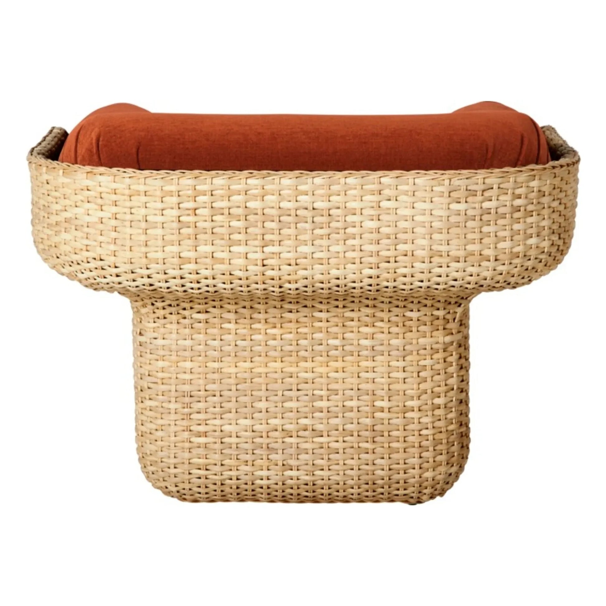 Gubi - Basket lounge chair, Joe Colombo | Rust