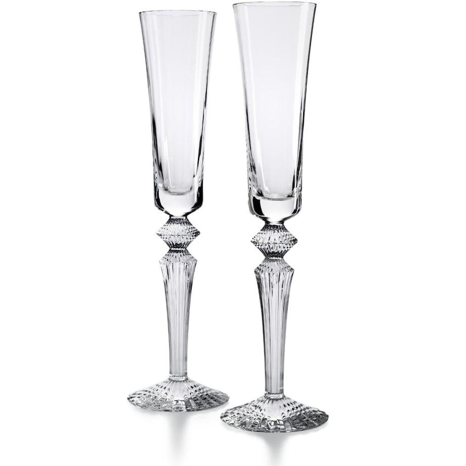Set of 2 Mille Nuits Flutissimo Champagne Glasses (170ml)