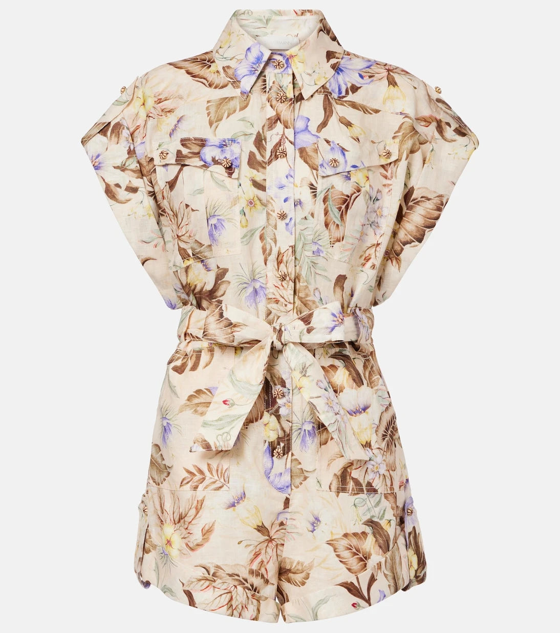 Zimmermann - Floral linen romper