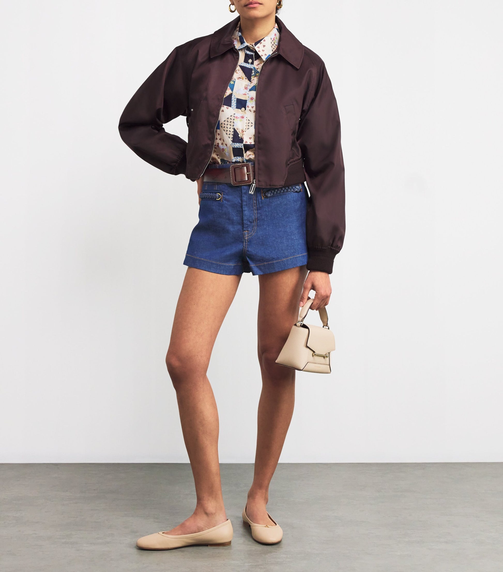 Weekend Max Mara Brown Leather Buckle Belt