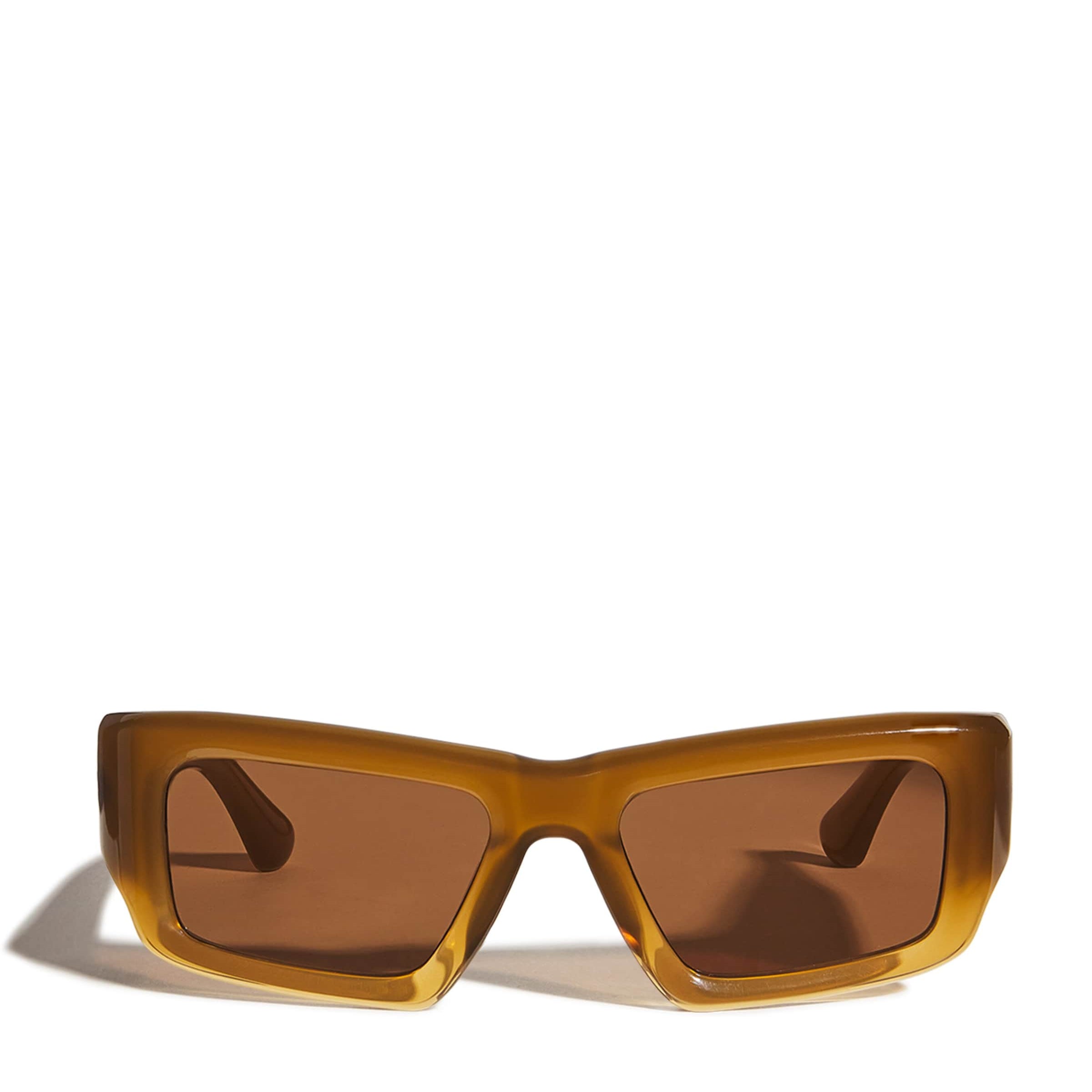 Port Tanger Brown Rectangular Sabea Sunglasses