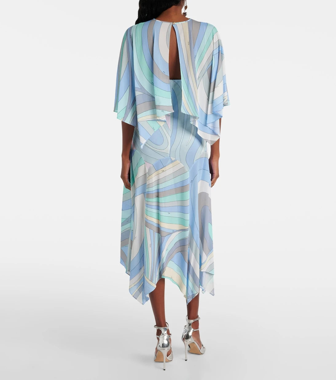 Pucci - Iride draped jersey muslin midi dress