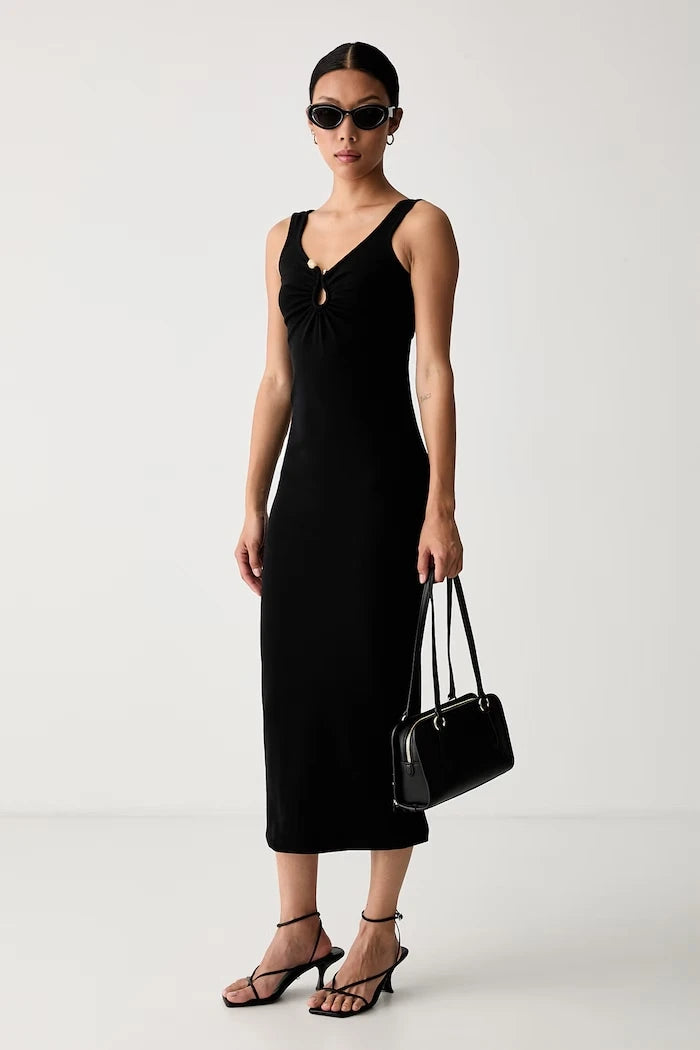Bardot pamuk ve elastan bodycon elbise MASON