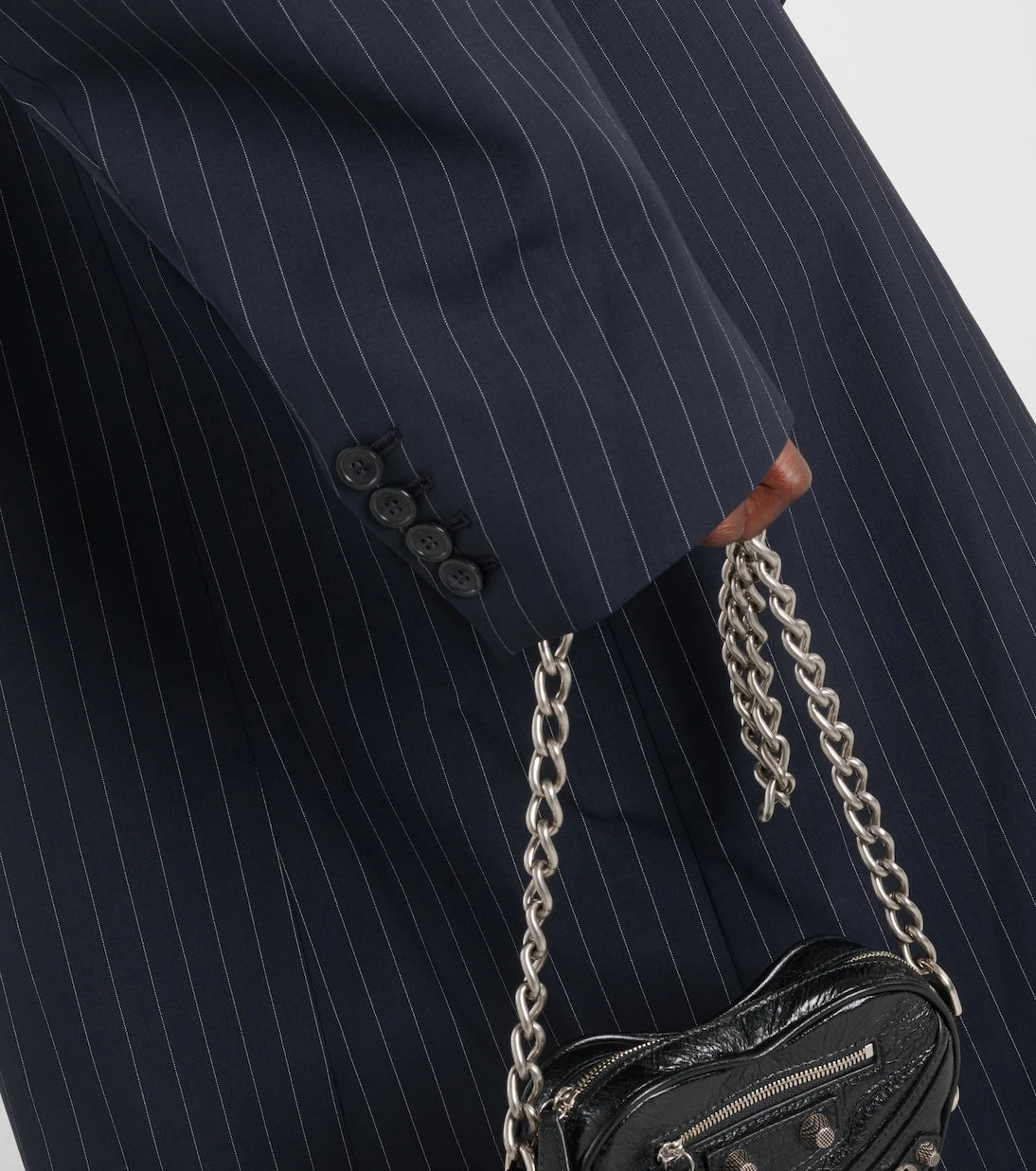 Vetements - Oversized pinstriped wool coat