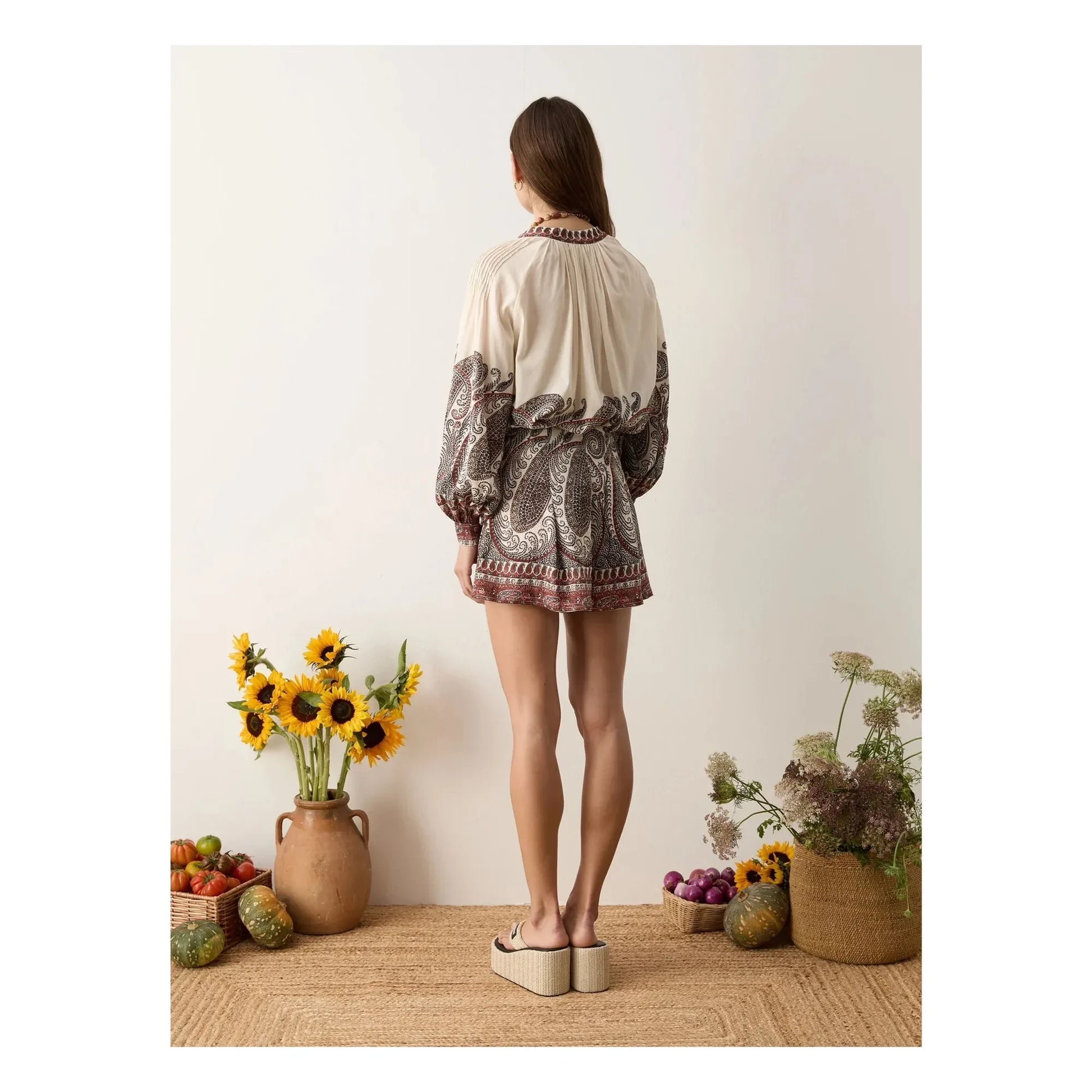 Boteh - Cassia Linen shorts | Taupe brown
